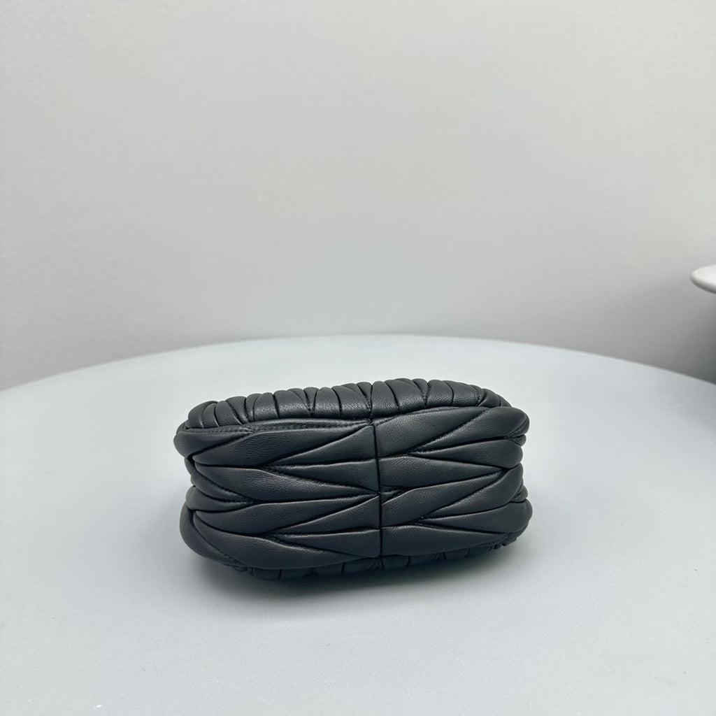 MINI HOBO 17 BAG IN BLACK LAMBSKIN
