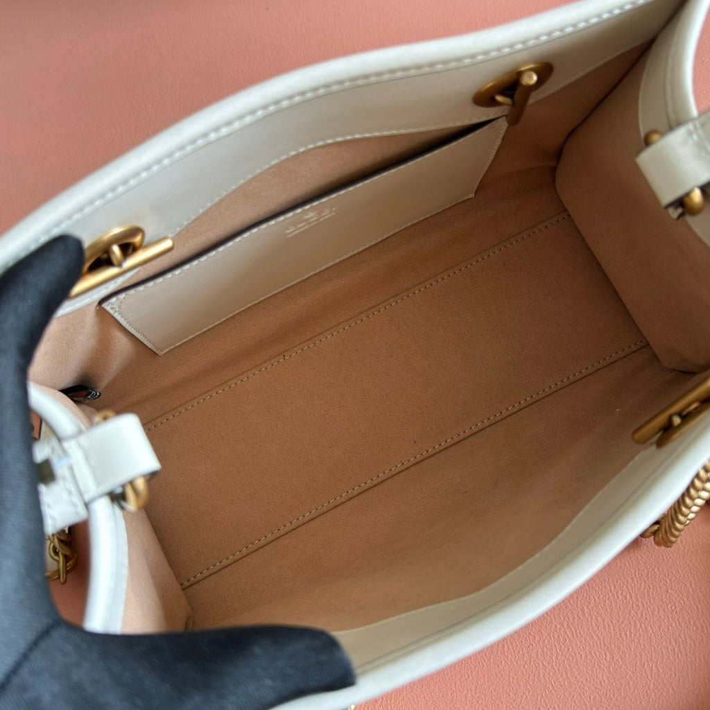GG Marmont Matelasse Tote Beige Leather 271804