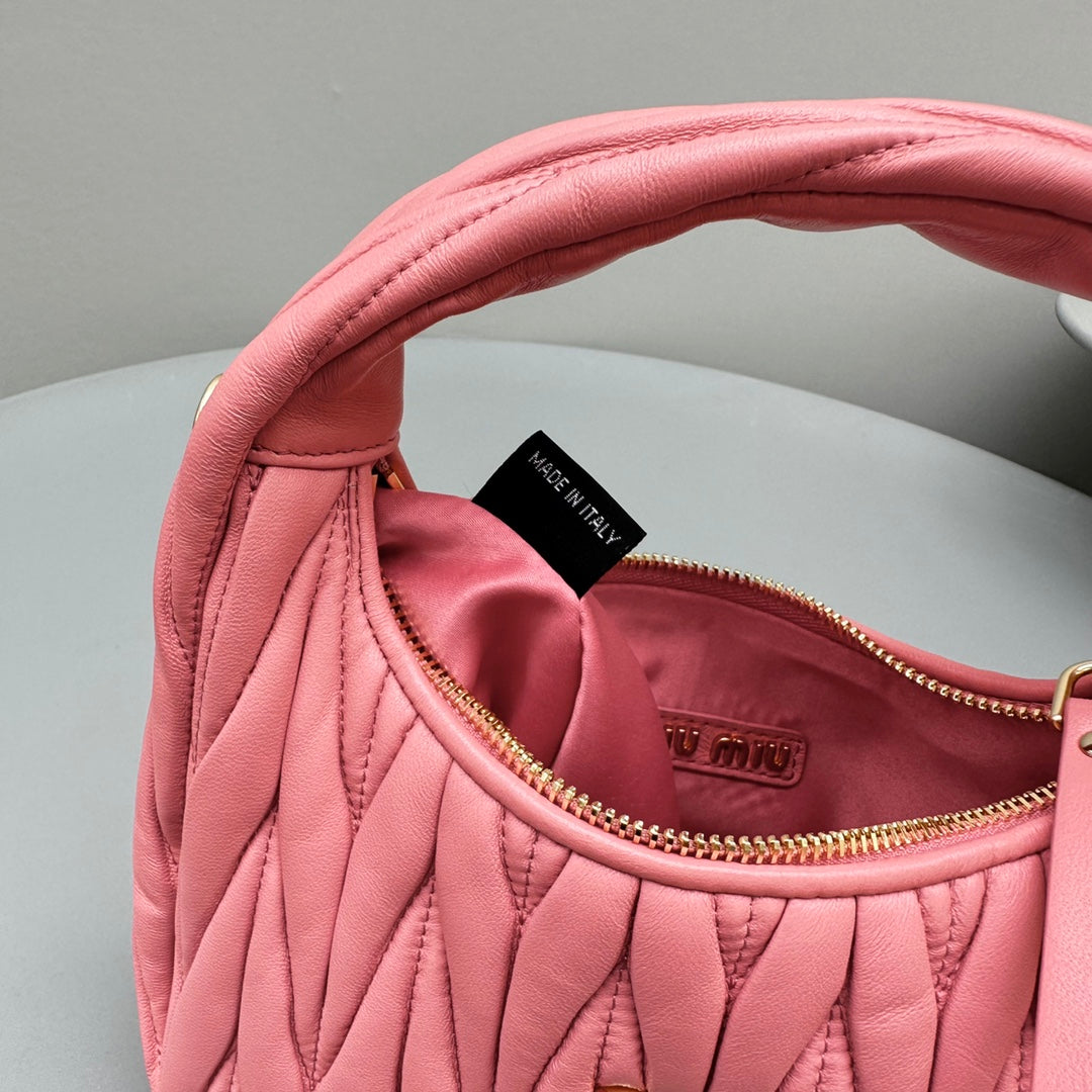 MINI HOBO 20 BAG IN HOT PINK LAMBSKIN