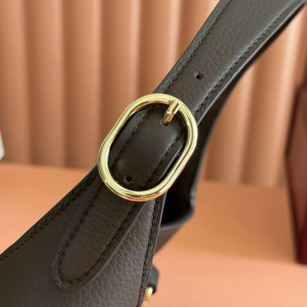 Gucci 25 Jackie Bag Dark Brown Grain Leather