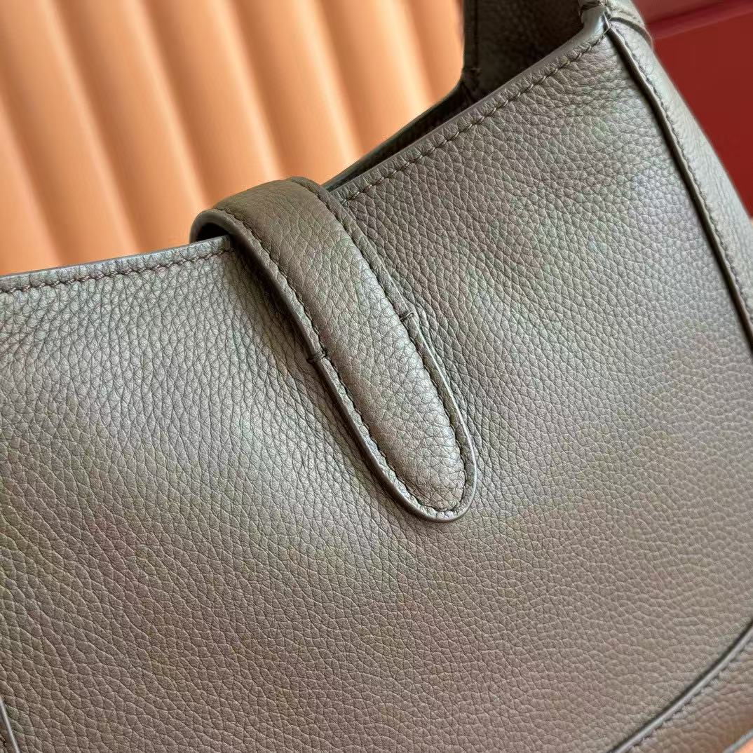 Gucci 25 Jackie Bag Dark Brown Grain Leather