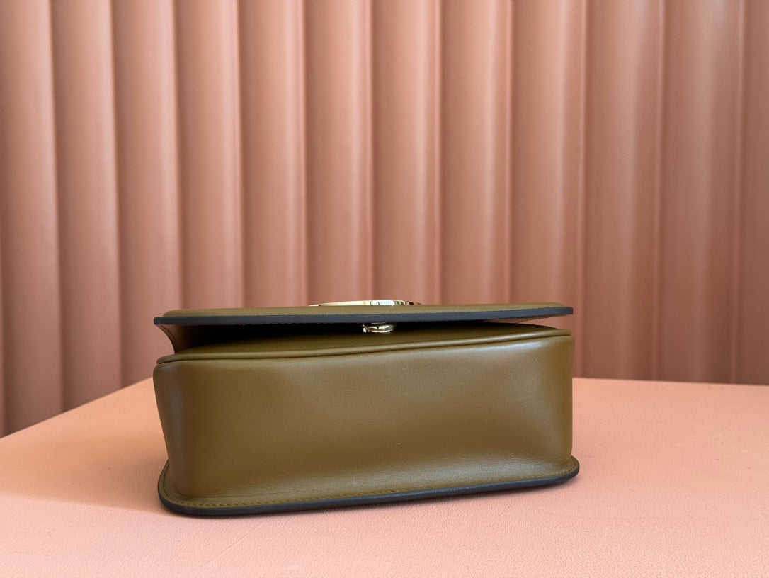Gucci Blondie Handbag Camel Brown Suede And Calfskin 272175