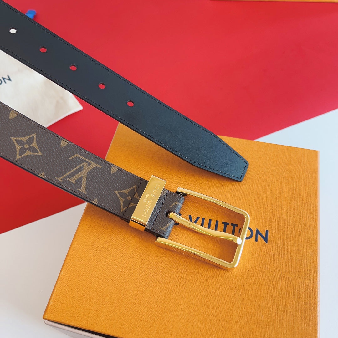 Louis Vuitton Initiales 35mm Reversible Monogram Belt