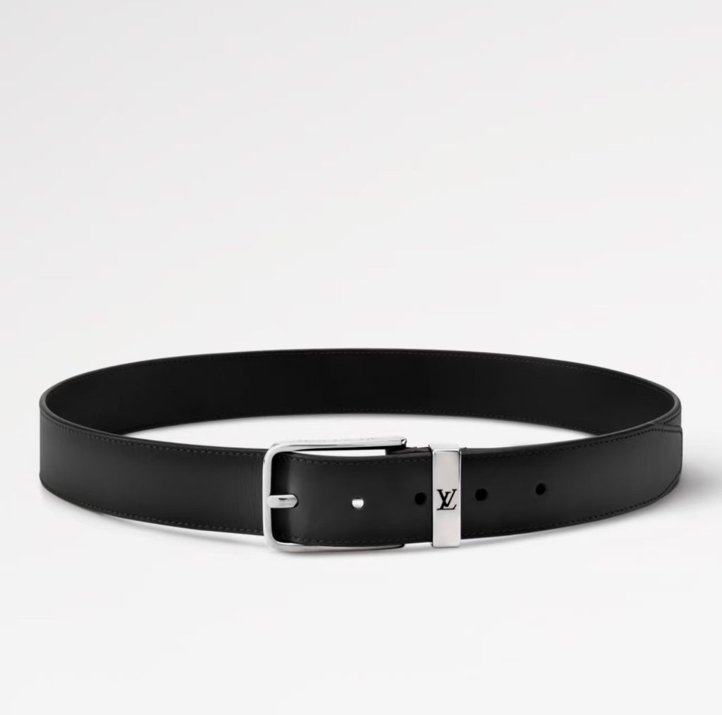 Louis Vuitton Pont Neuf 35MM Belt Smooth Leather Black