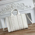 Chloé Woody small tote bag 26cm white calfskin