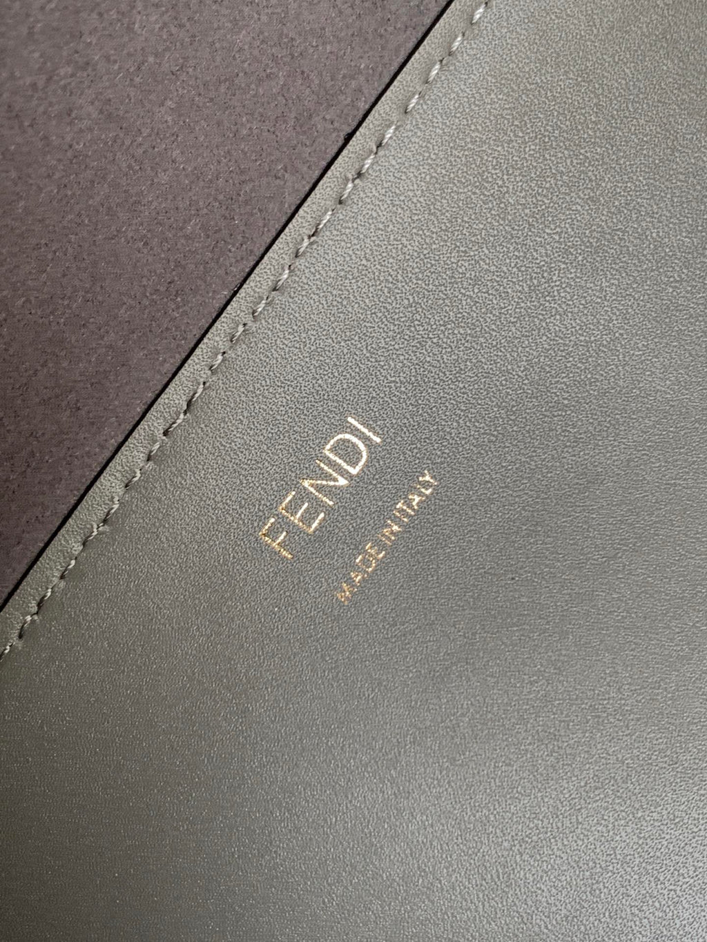 Fend Sunshine Medium Bag 35 Grey Leather
