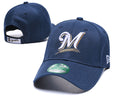 Milwaukee Brewers New Era MLB 9FORTY 940 Adjustable Cap Hat Navy Crown/Visor White/Gold Logo