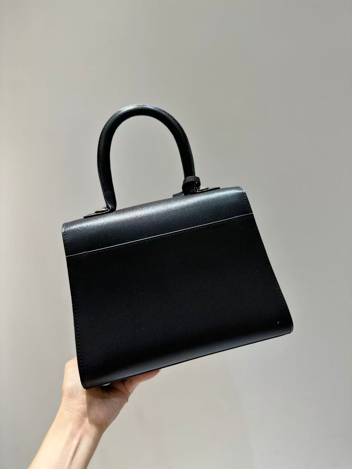 Delvaux Brillant Mini Bag 20cm Black in Cowhide