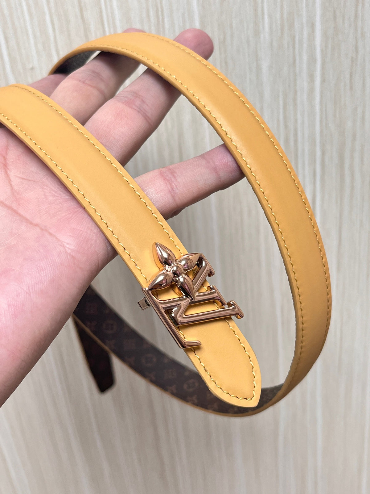 Louis Vuitton LV Bloom 20MM Reversible Belt Monogram Arizona