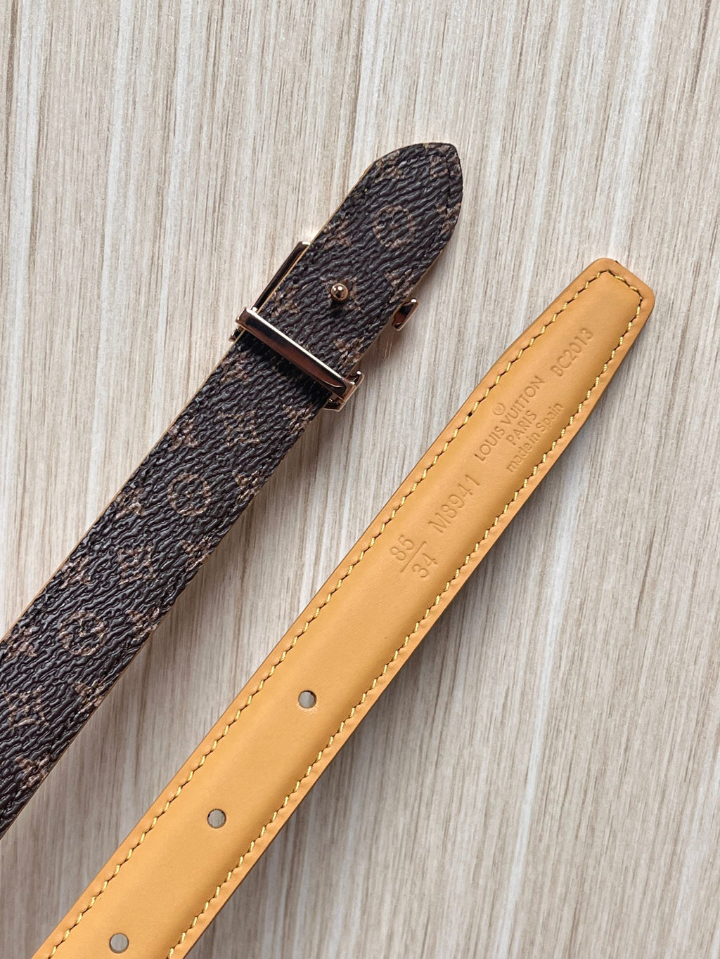 Louis Vuitton LV Bloom 20MM Reversible Belt Monogram Arizona