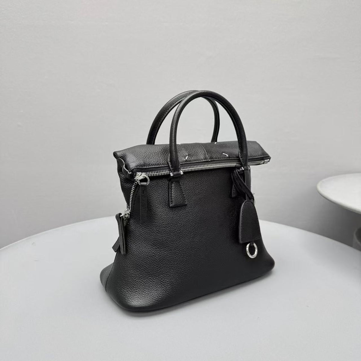 Maison Margiela 5ac Mini' Handbag Black Grain Cowhide
