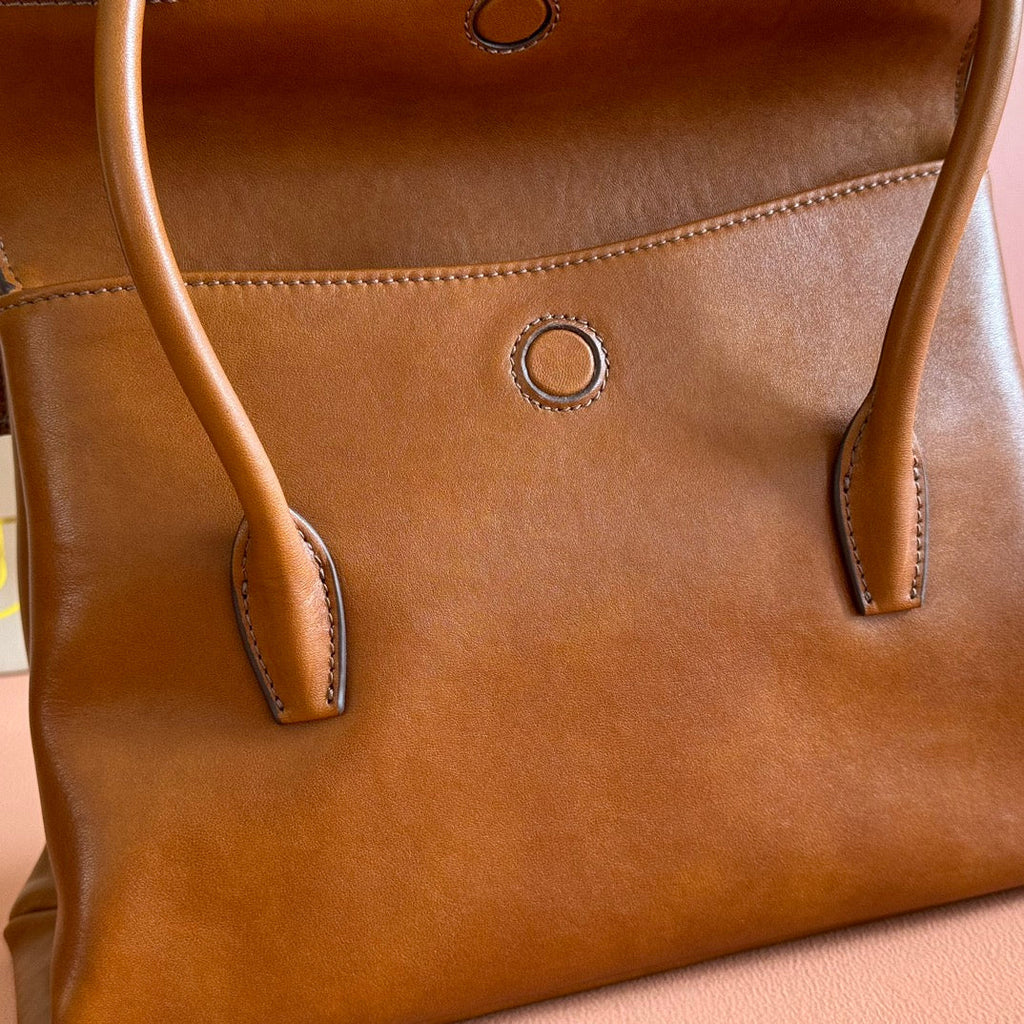 Miu Solitaire Bag 28 Brown Calfskin