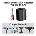 🔧 50% OFF NOW ! ⚡ Universal Jack Socket Adapter – Drill-Powered, Heavy-Duty Steel & Universal Fit Design 🚗