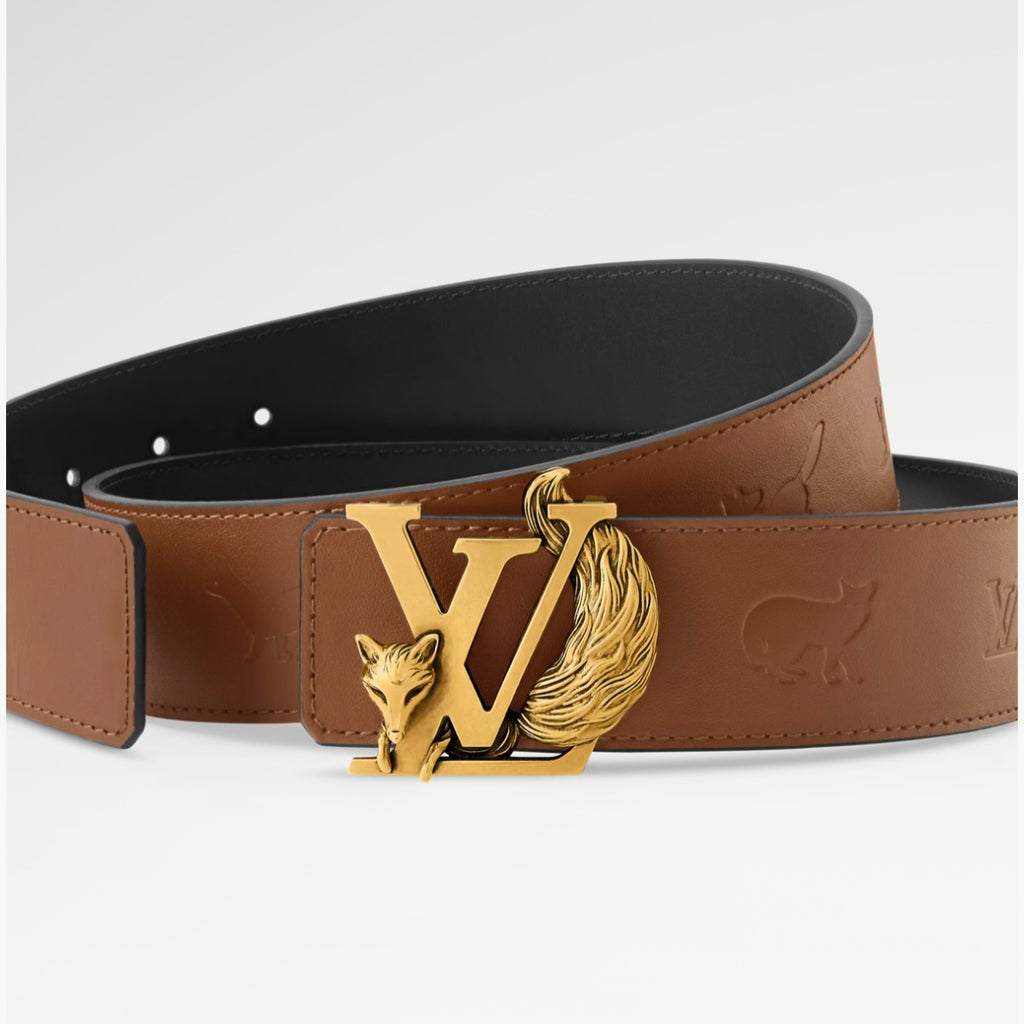 Louis Vuitton LV Initials Fox 40MM Reversible Belt Brown