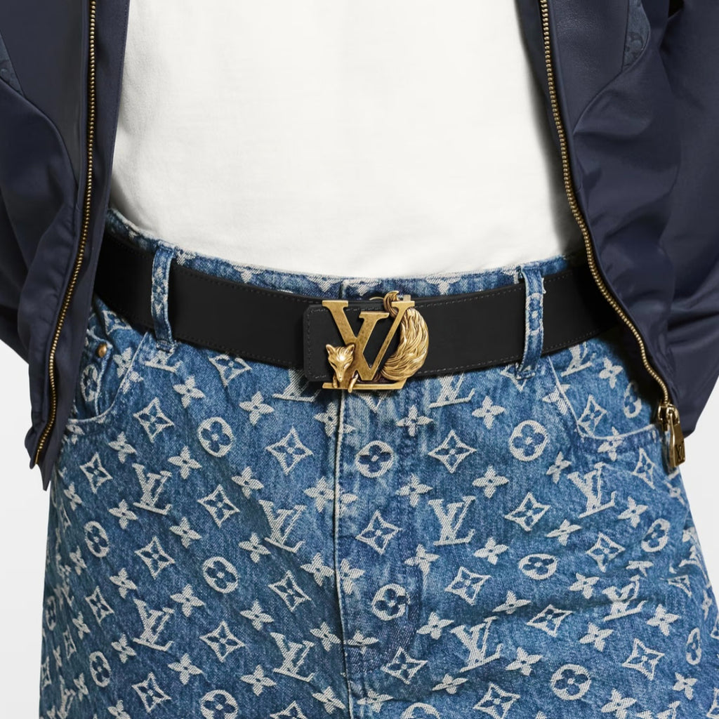 Louis Vuitton LV Initials Fox 40MM Reversible Belt Brown