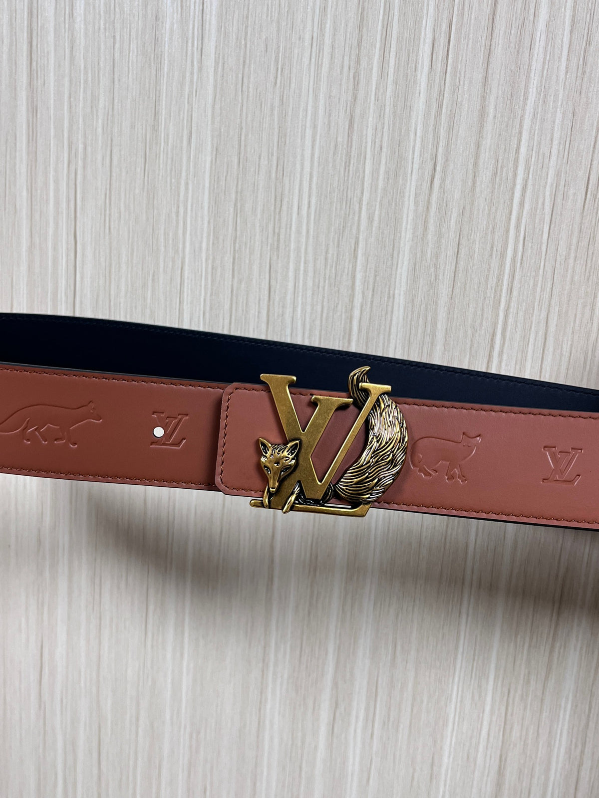 Louis Vuitton LV Initials Fox 40MM Reversible Belt Brown