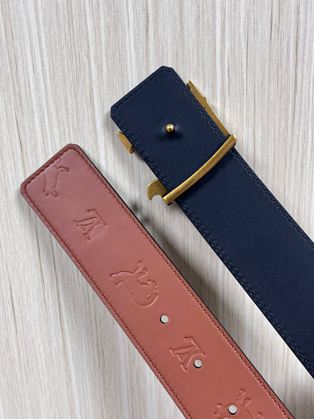 Louis Vuitton LV Initials Fox 40MM Reversible Belt Brown