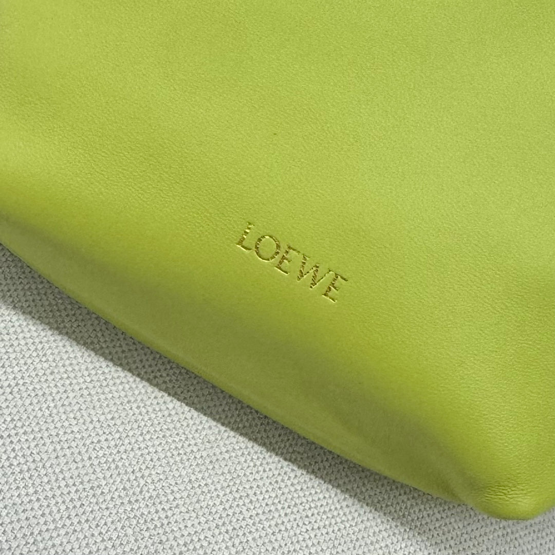 Loewe Flamenco Purse 23 Lime Lambskin Ghw