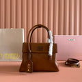 Miu Solitaire Bag 25 Brown Calfskin