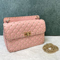 garavani rockstud spike medium 24cm light pink lambskin