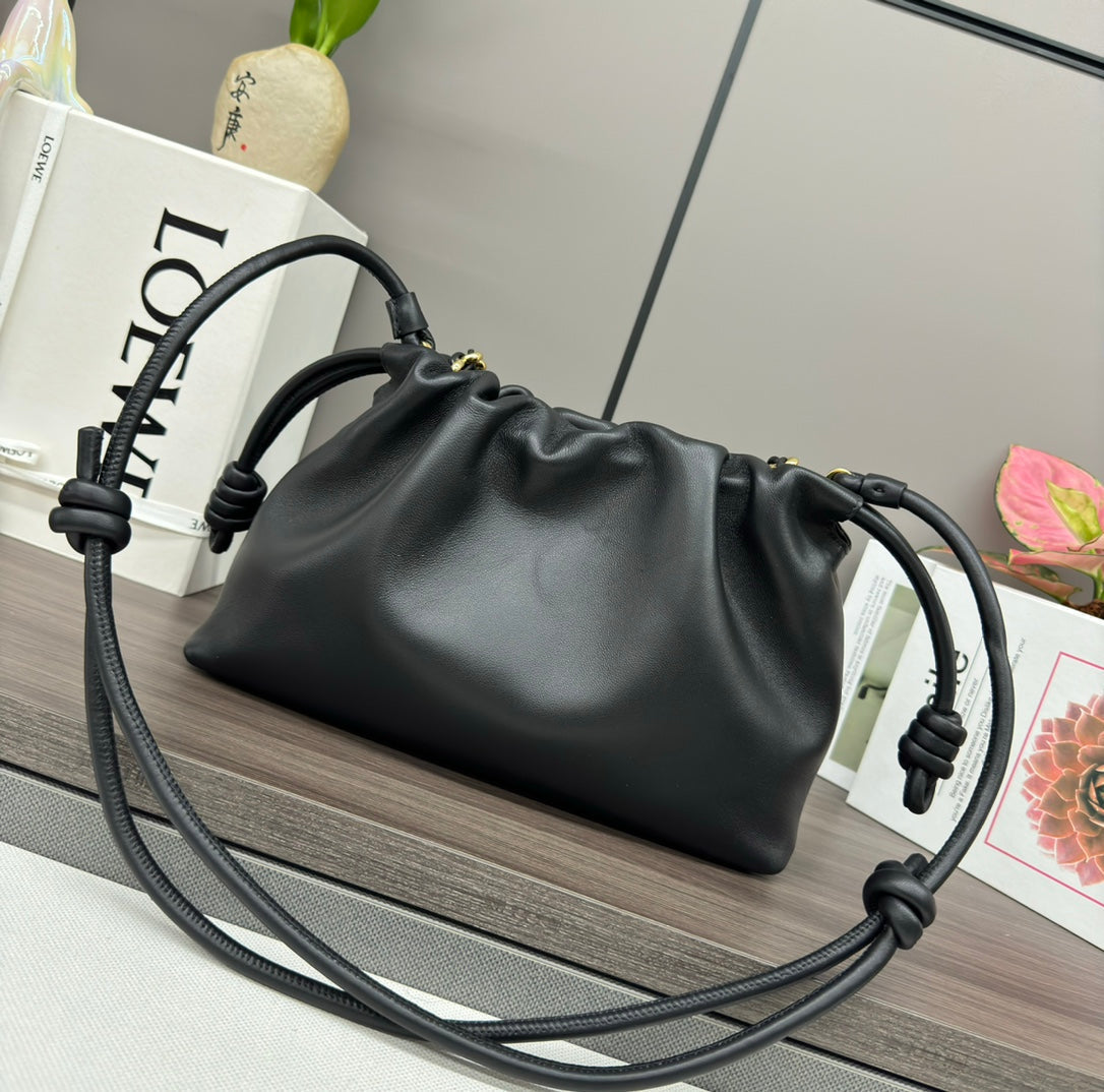 Loewe Flamenco Purse 30 Black Lambskin Ghw