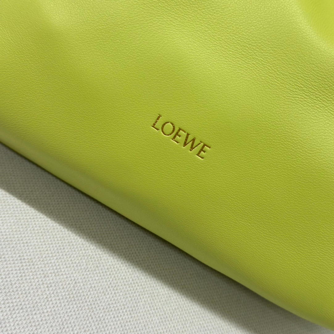 Loewe Flamenco Purse 30 Lime Lambskin Ghw