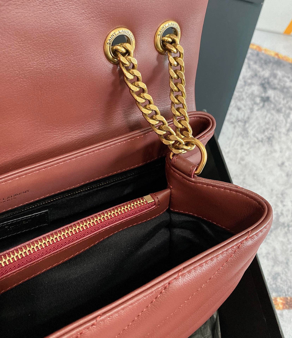 LOULOU MEDIUM 32 ROUGH LEGION QUILTED LEATHER GOLD HARDWARE