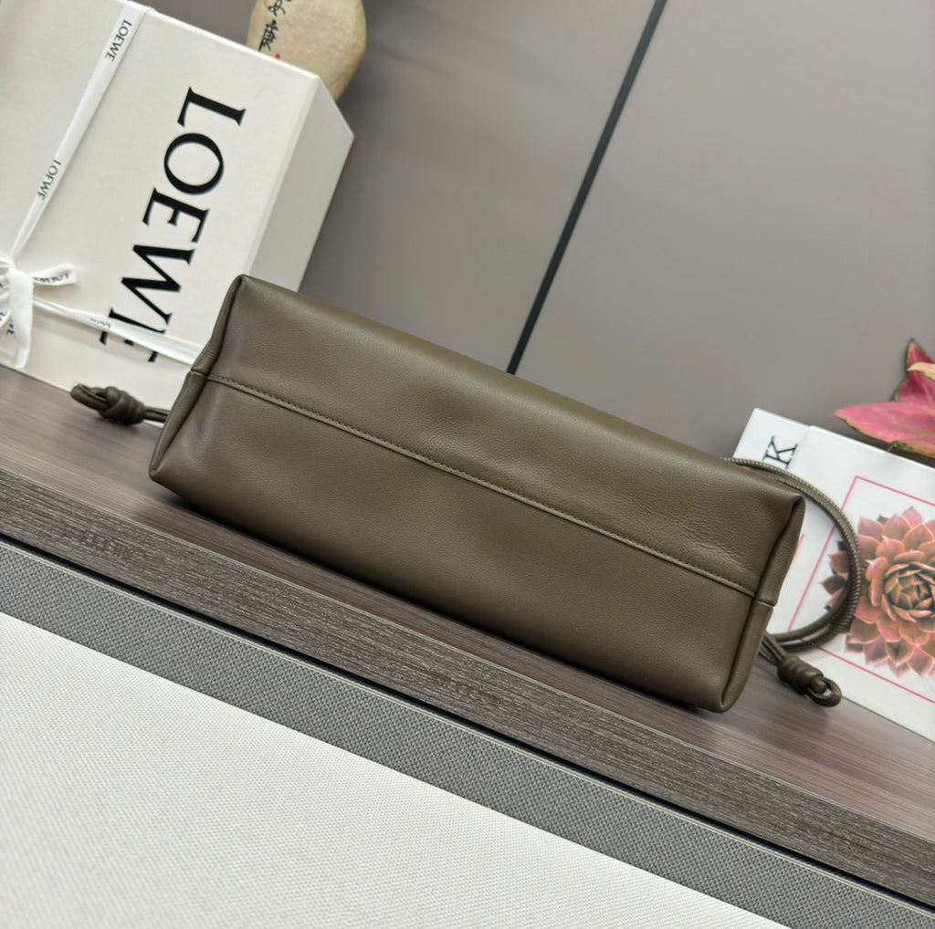 Loewe Flamenco Purse 30 Olive Lambskin Ghw