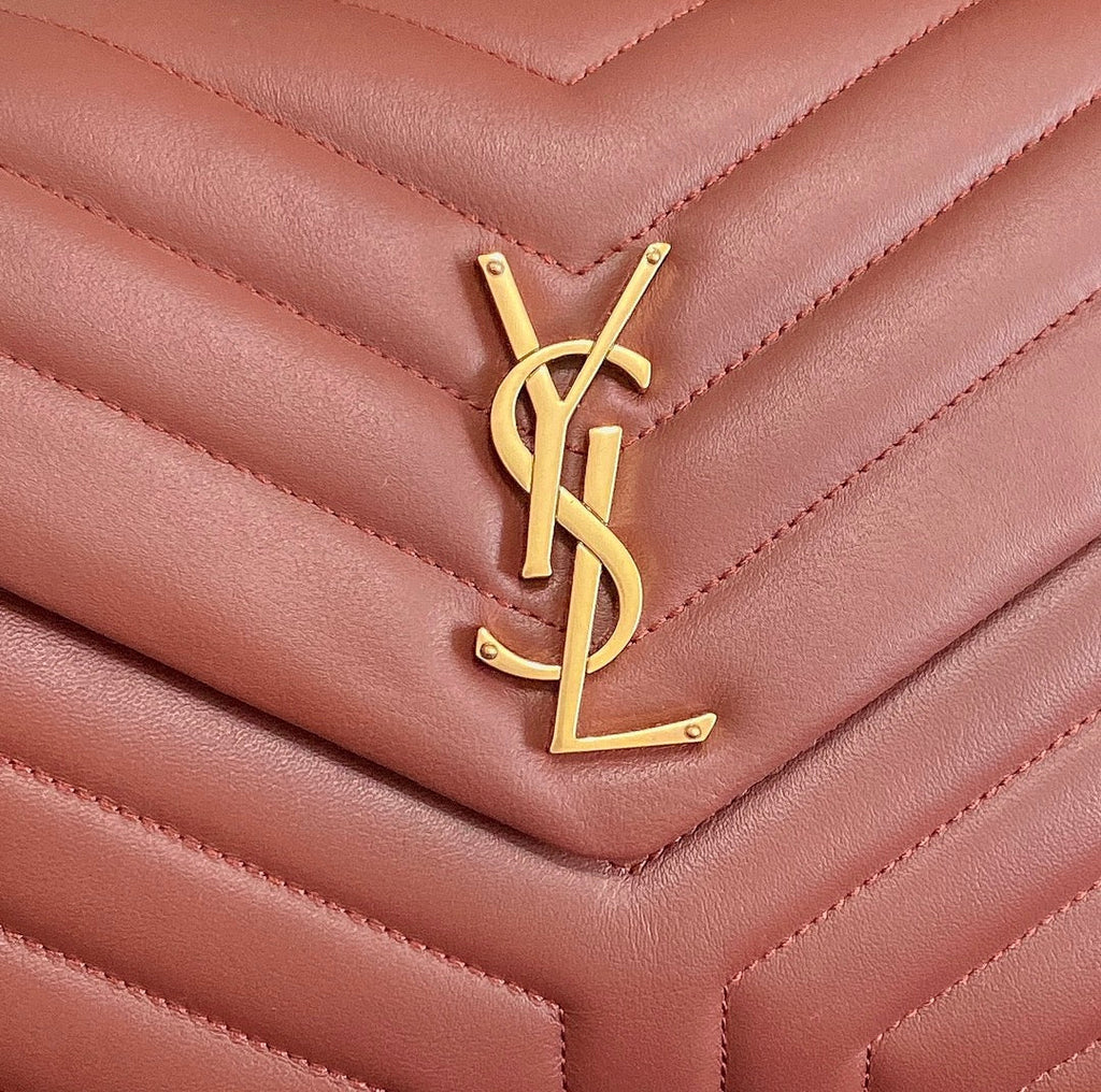 LOULOU MEDIUM 32 ROUGH LEGION QUILTED LEATHER GOLD HARDWARE