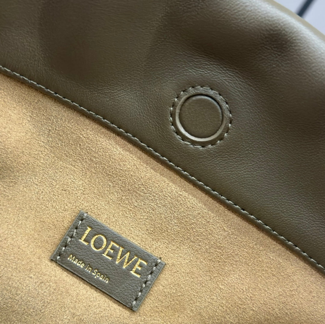 Loewe Flamenco Purse 30 Olive Lambskin Ghw