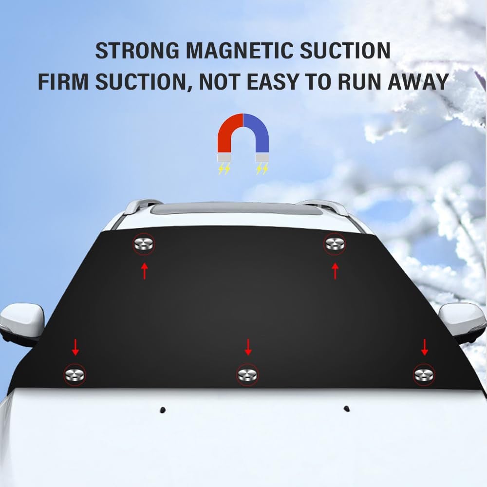 🖤🤍Black Friday Sale🤍🖤2025 Upgraded Car Windshield Magnetic Snow Cover