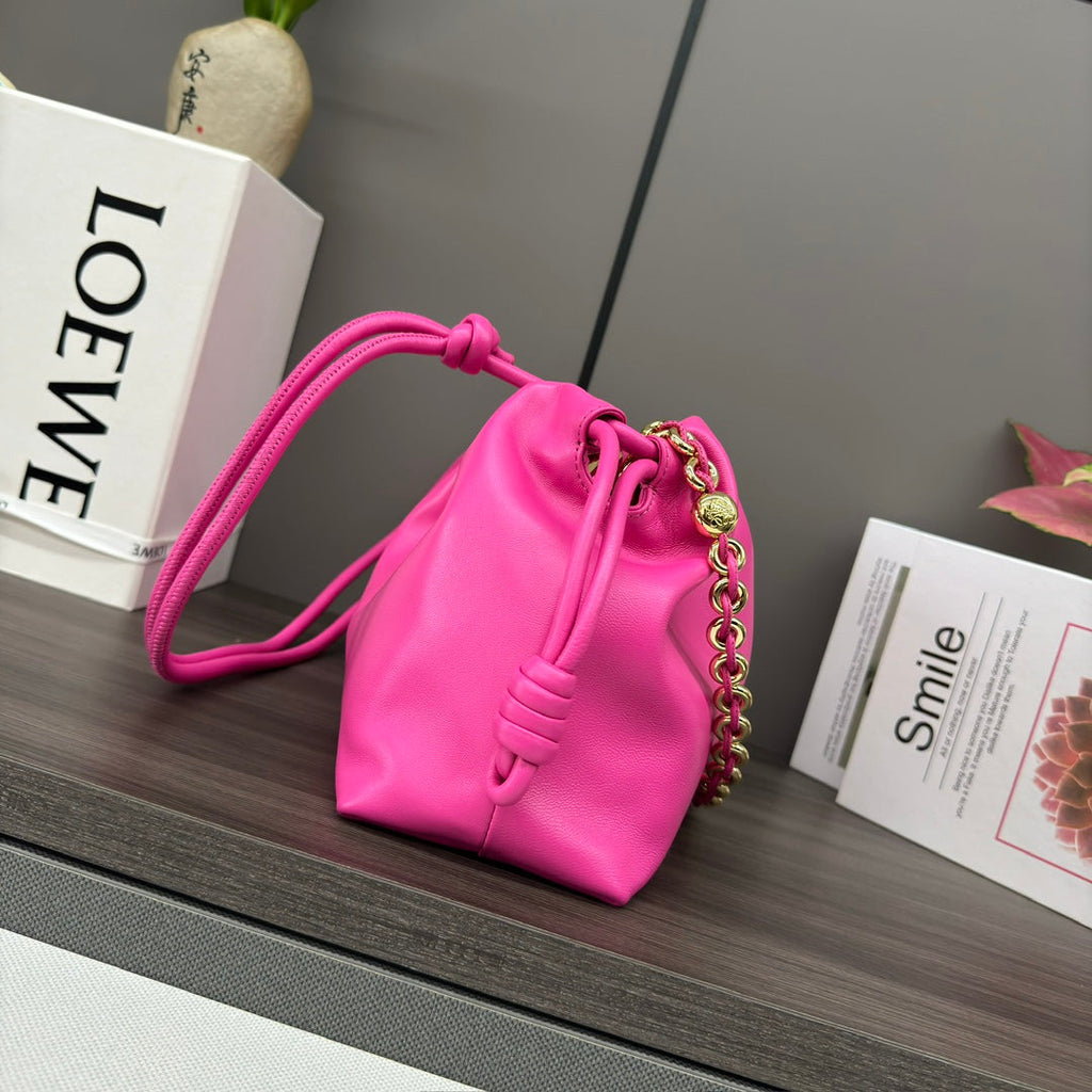Loewe Flamenco Purse 30 Pink Lambskin Ghw
