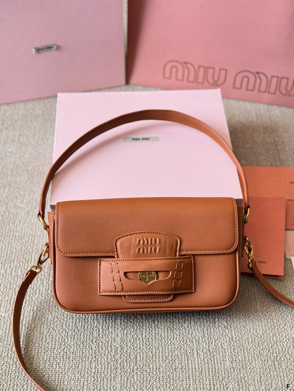 PENNY SMALL BAG 25 IN BROWN CALFSKIN