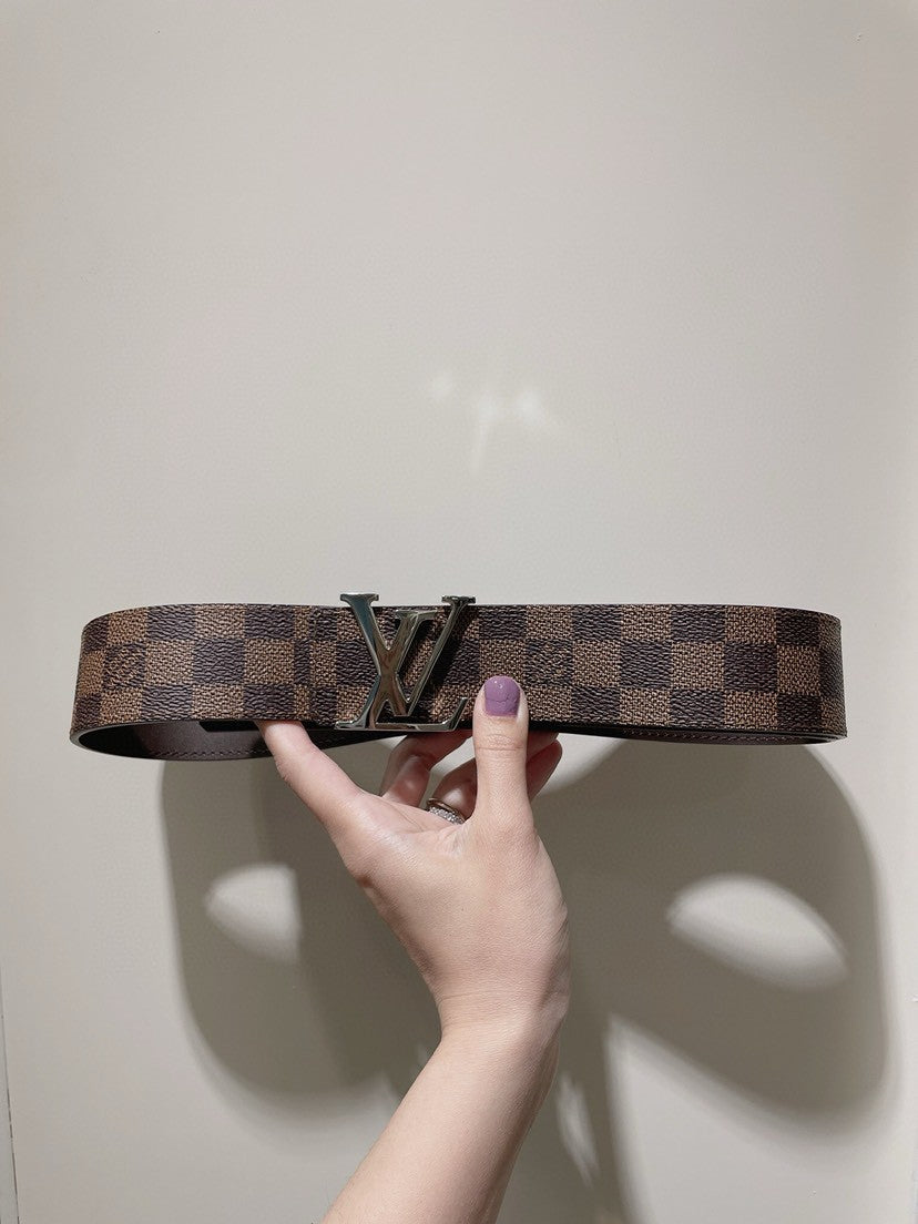 Louis Vuitton LV Initiales Damier Ebene 40mm Reversible Belt