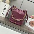 Loewe Flamenco Purse Bucket 32 Burgundy Lambskin Ghw