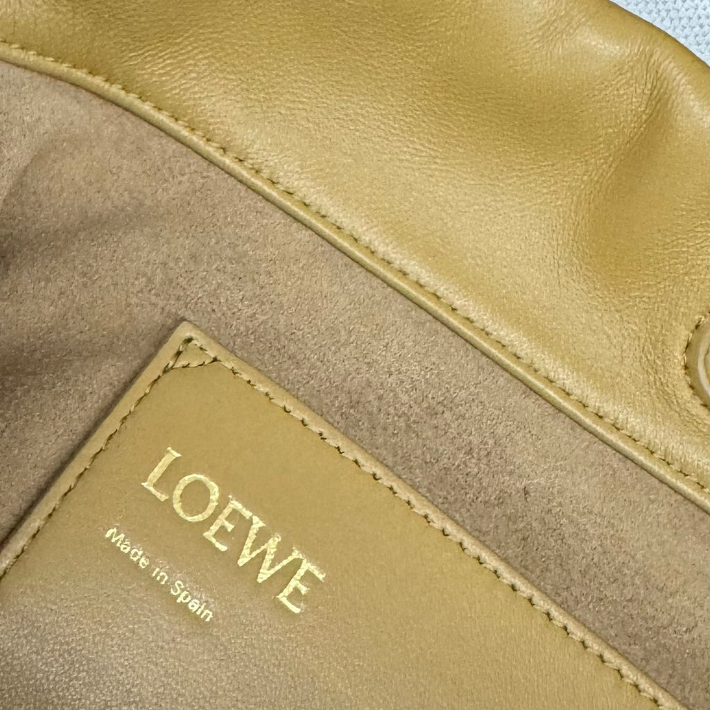 Loewe Flamenco Purse Bucket 32 Gold Lambskin Ghw