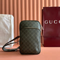 GG Monogram Small Slingbag Forest Green Fabric