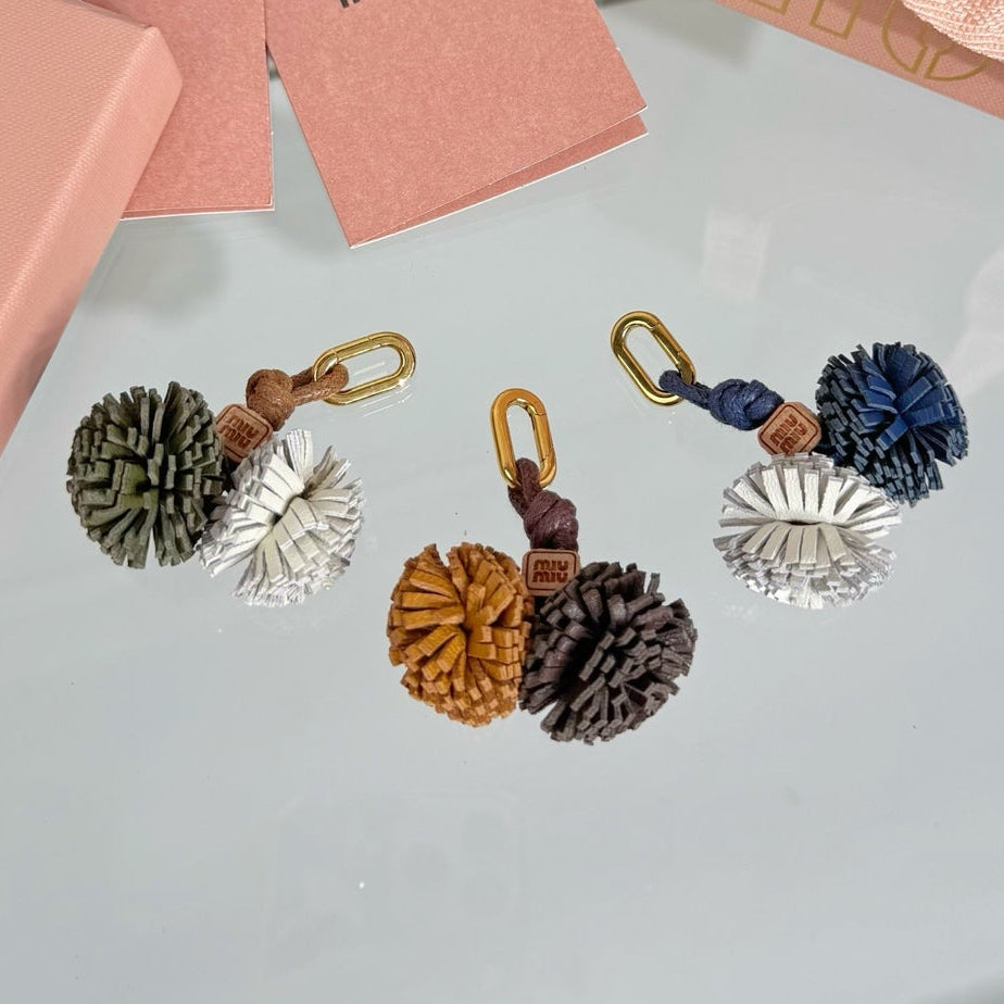 Miu Miu Leather Microtrik Bag Charm