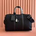 GG FW25 Monogram Medium Duffle Bag Black Fabric