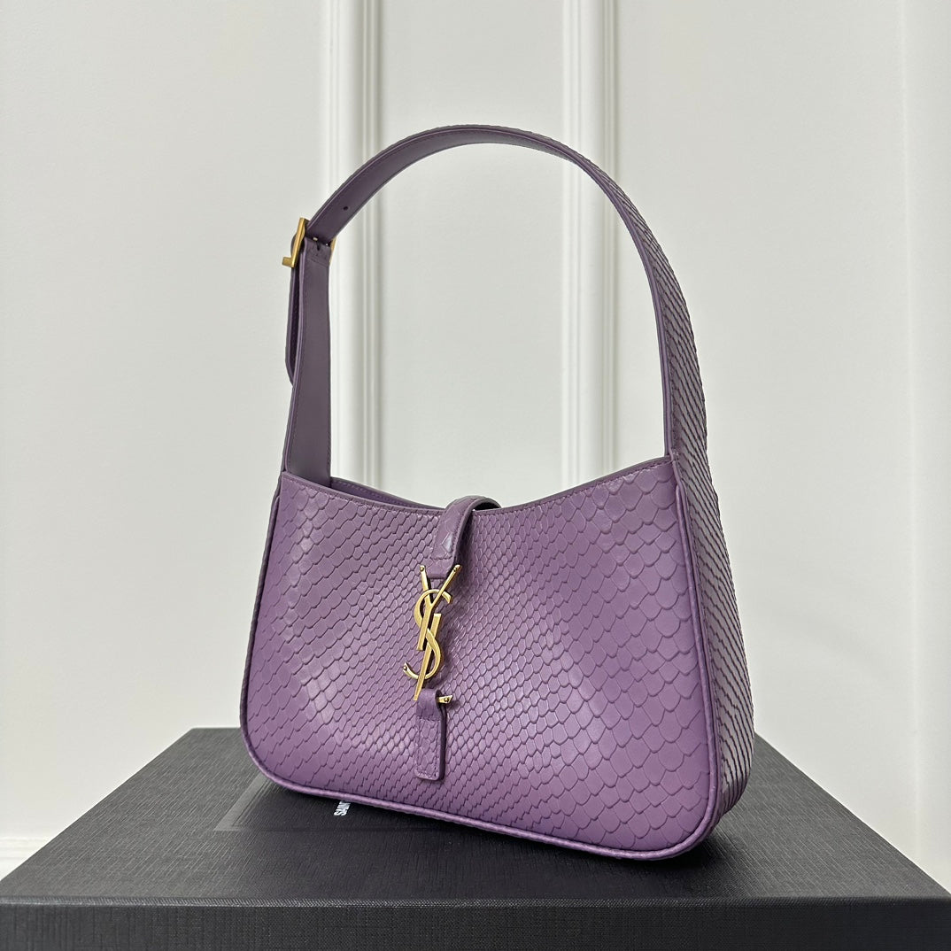 Le 5 a 7 24 Snake Purple Lambskin Ghw