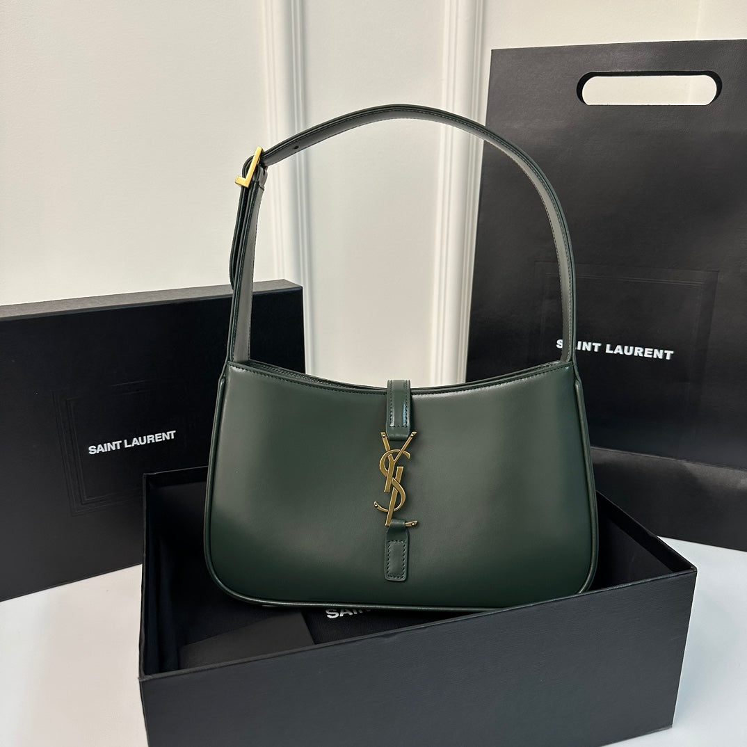 Le 5 a 7 24 Dark Green Lambskin Ghw