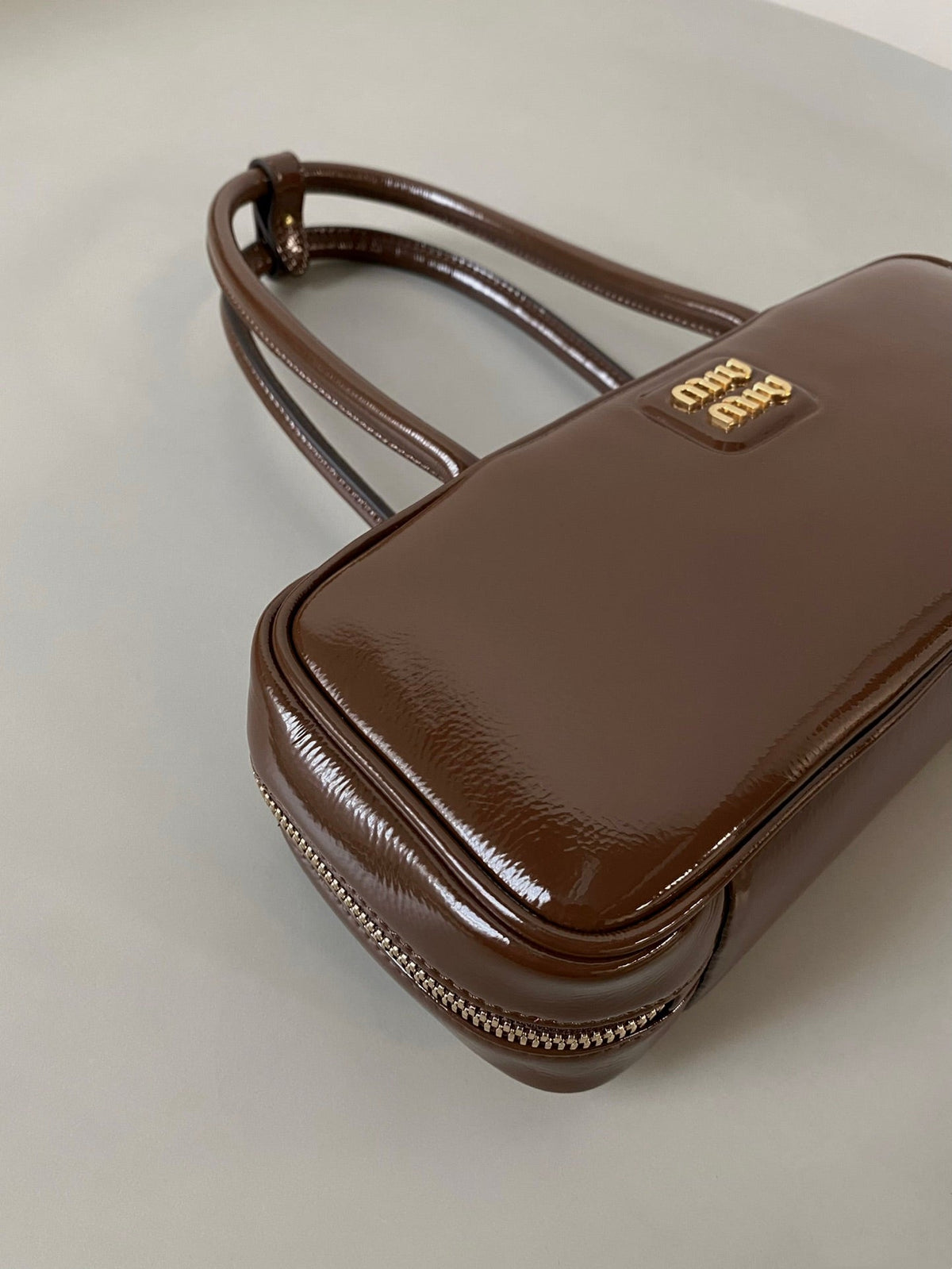 Beau Naplak 27cm Brown Patent Leather