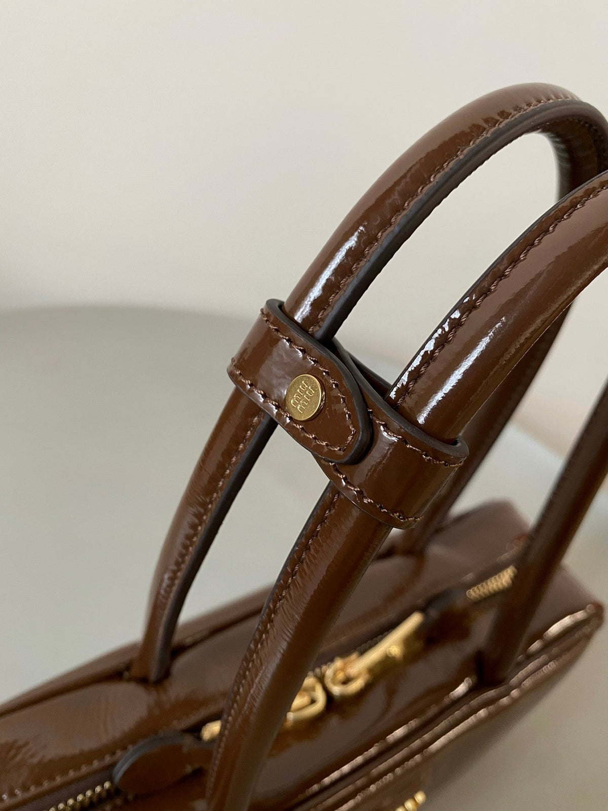 Beau Naplak 27cm Brown Patent Leather