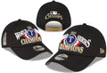 Men's Texas Rangers New Era Black 2023 World Series Champions Locker Room Replica 9TWENTY Adjustable Hat