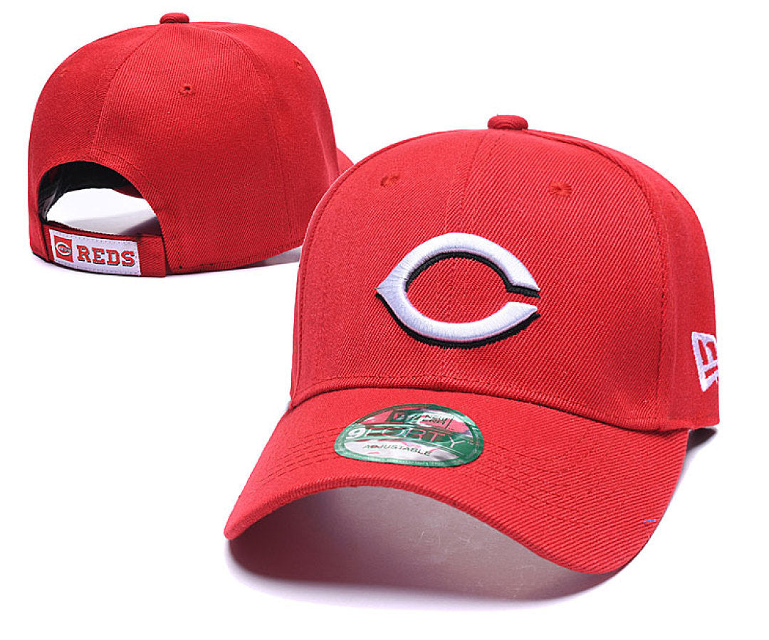 Men's Cincinnati Reds New Era Red Team Color A-Frame 9FORTY Adjustable Hat