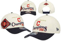 Men's Cleveland Guardians New Era Cream/Navy World Series 9FORTY M-Crown Adjustable Hat