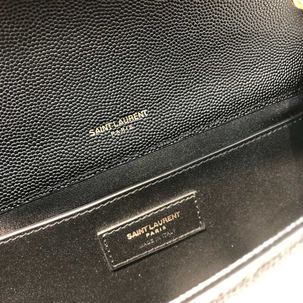 kate medium 24cm black grained calfskin