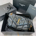 Saint Laurent Small Loulou 29 Shoulder Bag Black Lambskin Ghw