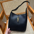 YSL Bag 22cm Black Gold Raffia Cowhide