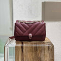 BVL Serpent Cabochon Bag 22.5cm Red Cafskin GHW 188274